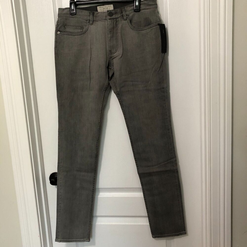 Marc‎ by Marc Jacobs MJ 113 Mens Low Rise Skinny Jeans Slate Grey 32x34 M4003521